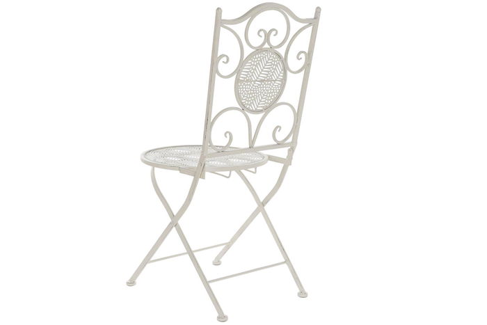 DKD Home Decor Silla Terraza Y Jardin Blanco 48 x 93 x 40 cm (2 Unidades)