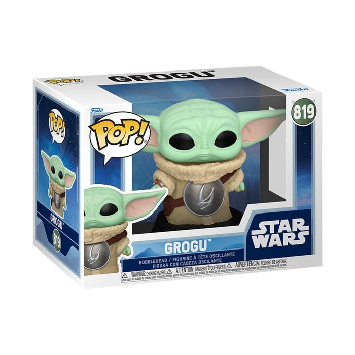 Funko Star Wars Pop! Grogu con armadura de pecho Mudhorn (Nº 819) de The Mandalorian & Grogu