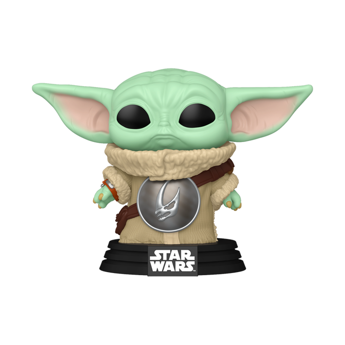 Funko Star Wars Pop! Grogu con armadura de pecho Mudhorn (Nº 819) de The Mandalorian & Grogu