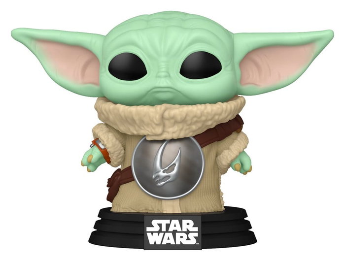 Funko Star Wars Pop! Grogu con armadura de pecho Mudhorn (Nº 819) de The Mandalorian & Grogu