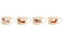 DKD Home Decor Mug Porcelana Multicolor Beige Perro 9 x 6.6 x 12 cm (12 Unidades)