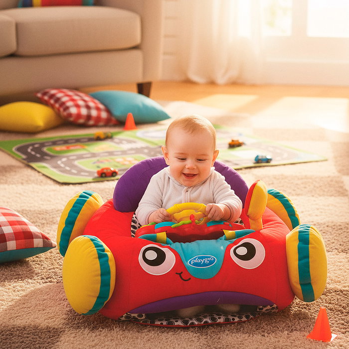 Playgro Cochecito de Peluche Musical y con Luces +9 Meses Juego Imaginativo Playgro Cochecito de Peluche Musical y con Luces +9 Meses Juego Imaginativo