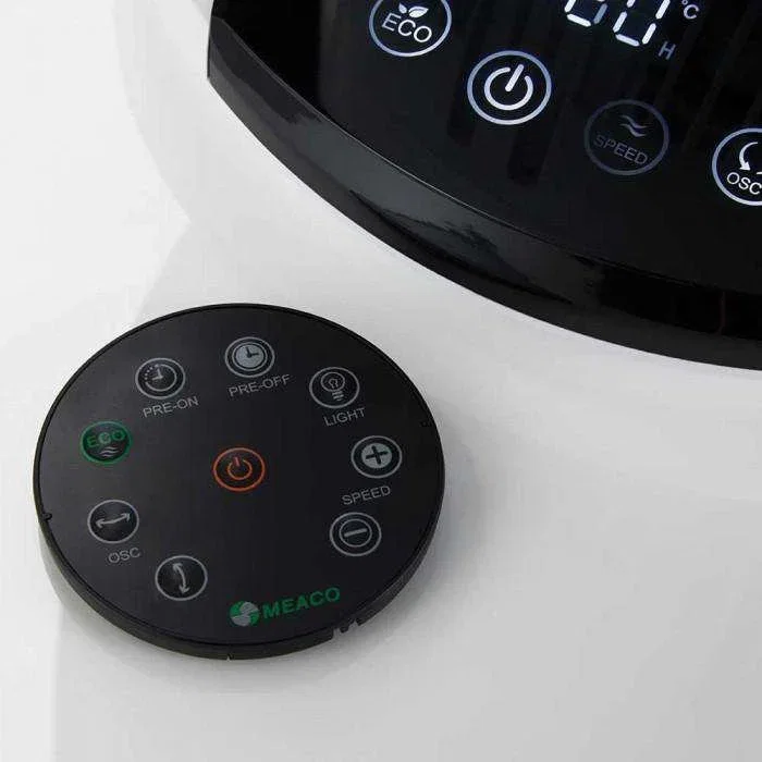 Meaco Meacofan 1056 Ventilador con oscilación 360°, 12 velocidades, Blanco
