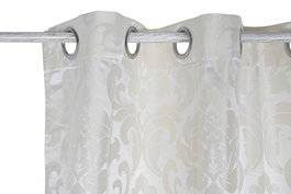 DKD Home Decor Cortina Tradicional Beige 270 x 140 cm (2 Unidades)