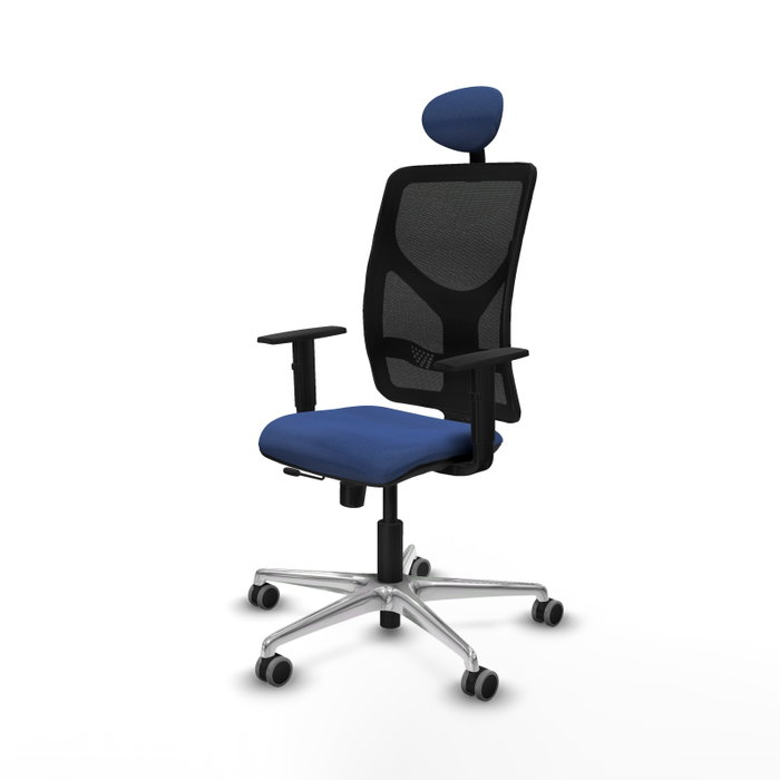 PIQUERAS Y CRESPO Silla de oficina Motilla con mecanismo Sincro/Traslack, Azul marino y Negro PIQUERAS Y CRESPO Silla de oficina Motilla con mecanismo Sincro/Traslack, Azul marino y Negro