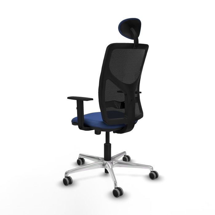 PIQUERAS Y CRESPO Silla de oficina Motilla con mecanismo Sincro/Traslack, Azul marino y Negro PIQUERAS Y CRESPO Silla de oficina Motilla con mecanismo Sincro/Traslack, Azul marino y Negro