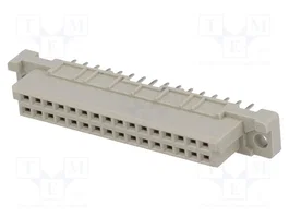 HARTING Conector DIN 41612 de 32 pines, hembra, recto
