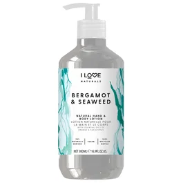 I Love Loción Hidratante Naturals Collection Bergamota & Algas 500 ml