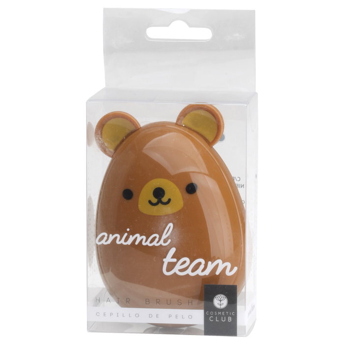Cosmetic Club Cepillo Pelo Animal Team Kawaii Compacto