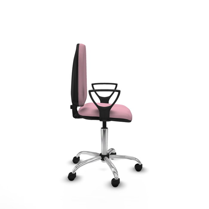 PIQUERAS Y CRESPO Silla de oficina Aýna Rosa con brazos fijos PIQUERAS Y CRESPO Silla de oficina Aýna Rosa con brazos fijos