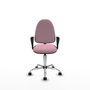PIQUERAS Y CRESPO Silla de oficina Aýna Rosa con brazos fijos