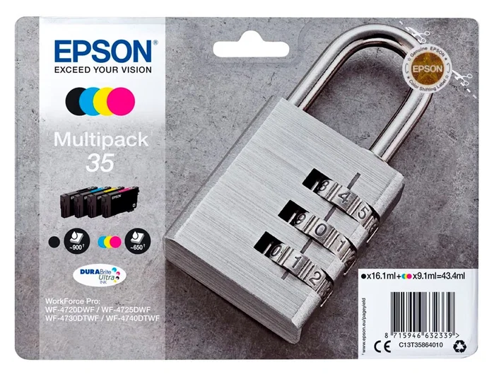 Epson Multipack 35 DURABrite Ultra C13T35864010 (4 colores) Epson Multipack 35 DURABrite Ultra C13T35864010 (4 colores)