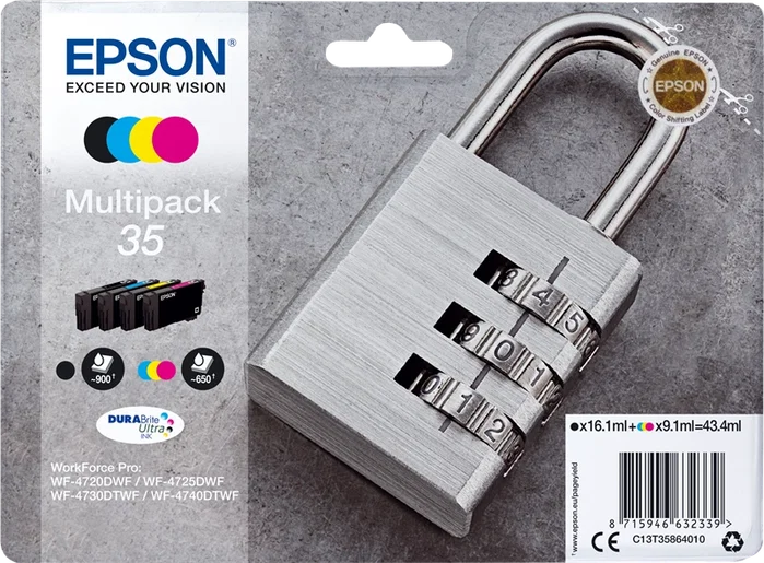 Epson Multipack 35 DURABrite Ultra C13T35864010 (4 colores) Epson Multipack 35 DURABrite Ultra C13T35864010 (4 colores)