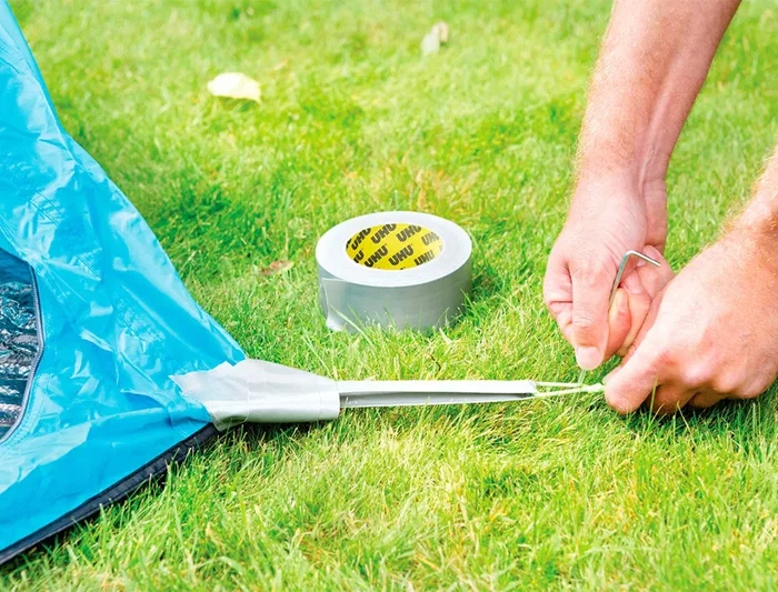 Uhu Cinta Adhesiva Americana Grizzly Tape Ultrafuerte, Color Plata, 10 m x 48 mm