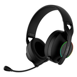 COOLBOX Auriculares Inalámbricos Bluetooth 5.4 con Micrófono Extraíble y RGB, Diadema, Negro