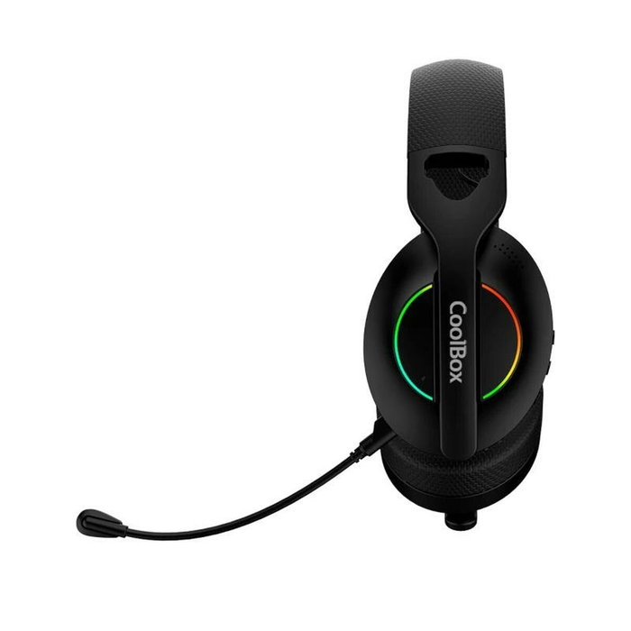 COOLBOX Auriculares WB01 RGB Negro