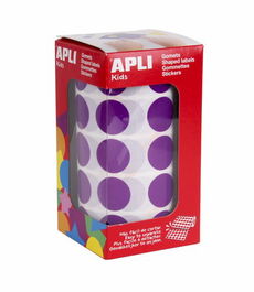Gomets Apli Rollo 59H Circulo Ø 20 Mm Lila 1.770 Uds. (11490)