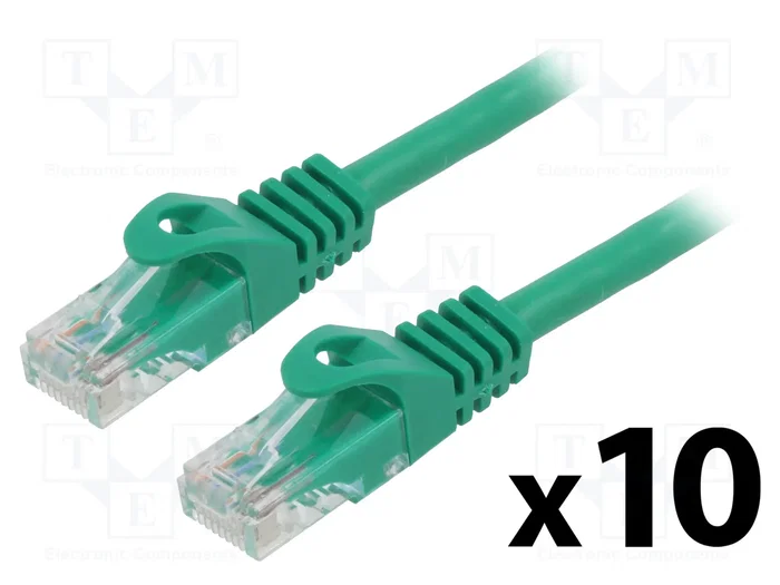LANBERG Patch Cord Cat 6 U/UTP 3m Verde LANBERG Patch Cord Cat 6 U/UTP 3m Verde