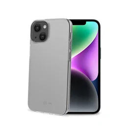 Celly Funda para iPhone 14 Gelskin Transparente en TPU Flexible Antichoque - Protección para Pantalla de 15,5 cm (6.1")