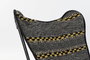DKD Home Decor Sillón Indio Negro Blanco 65 x 90 x 74 cm Algodón Hierro