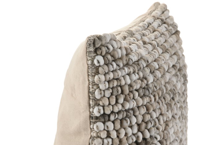 DKD Home Decor Cojín Algodón Poliéster Beige 45x45 DKD Home Decor Cojín Algodón Poliéster Beige 45x45