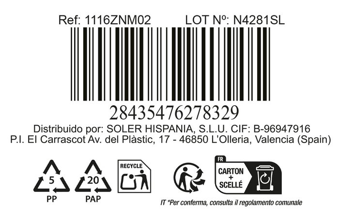 La Mediterranea Plato Llano Opal 25 cm Coup Basic (36 Unidades) La Mediterranea Plato Llano Opal 25 cm Coup Basic (36 Unidades)