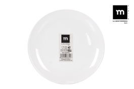 La Mediterranea Plato Llano Opal 25 cm Coup Basic (36 Unidades)