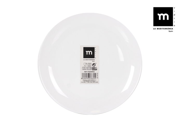 La Mediterranea Plato Llano Opal 25 cm Coup Basic (36 Unidades) La Mediterranea Plato Llano Opal 25 cm Coup Basic (36 Unidades)