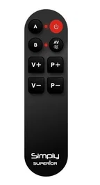 Superior Mando a distancia Simply para TV, Negro