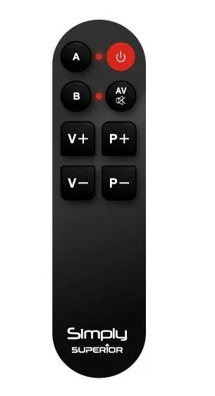 Superior Mando a distancia Simply para TV, Negro