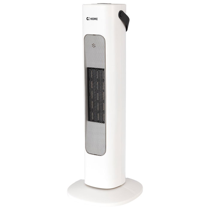 Calefactor PTC Vertical Blanco 800/1600W con Ventilador y Termostato