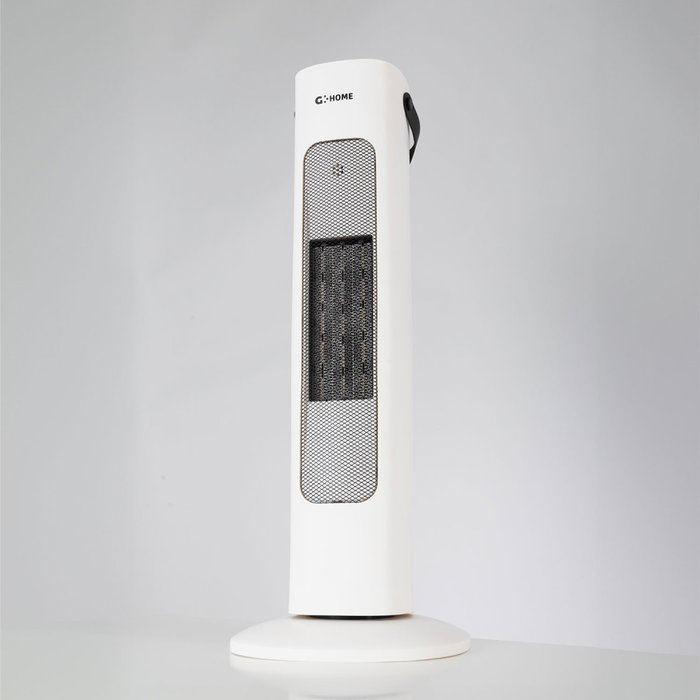 Calefactor PTC Vertical Blanco 800/1600W con Ventilador y Termostato