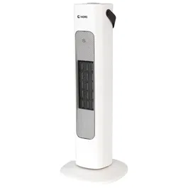 Calefactor Vertical PTC con Ventilador 800/1600W Blanco, 3 Potencias, Termostato Regulable y Triple Sistema de Seguridad, Caliente Frío