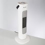 Calefactor PTC Vertical Blanco 800/1600W con Ventilador y Termostato