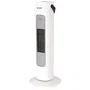 Orbegozo Calefactor de aire caliente vertical, ventilador, 200/800/1600W, termostato regulable, triple seguridad, blanco