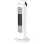 Orbegozo Calefactor de aire caliente vertical, ventilador, 200/800/1600W, termostato regulable, triple seguridad, blanco