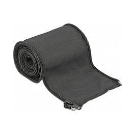DeLOCK Manga tejida con cierre de cremallera resistente al calor 2 m x 35 mm negro