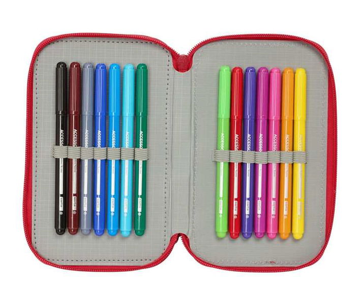 Safta Plumier Triple Sevilla FC 37 Pcs Resistente Al Agua 12,5x19,5x5,5 cm