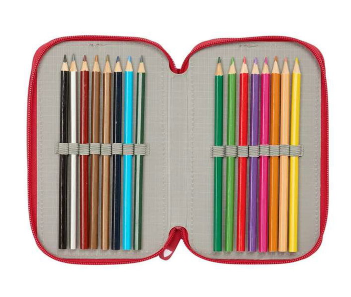 Safta Plumier Triple Sevilla FC 37 Pcs Resistente Al Agua 12,5x19,5x5,5 cm