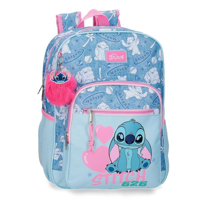 Joumma Bags Mochila Disney Stitch Hearts 38cm Poliéster Adaptable a Carro Joumma Bags Mochila Disney Stitch Hearts 38cm Poliéster Adaptable a Carro