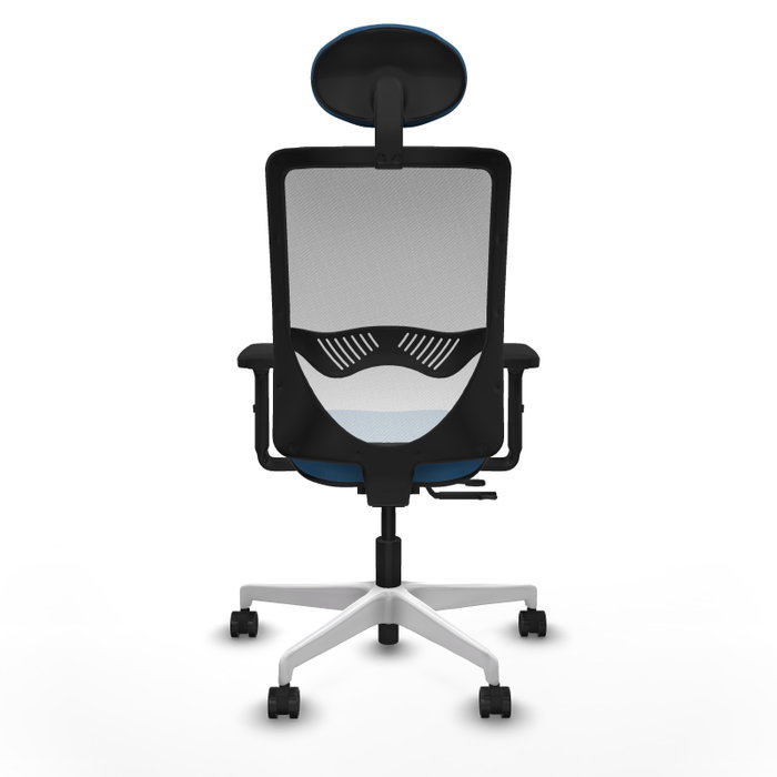 PIQUERAS Y CRESPO Silla de oficina Zulema con mecanismo Sincro/Traslack, Azul claro y Blanco PIQUERAS Y CRESPO Silla de oficina Zulema con mecanismo Sincro/Traslack, Azul claro y Blanco