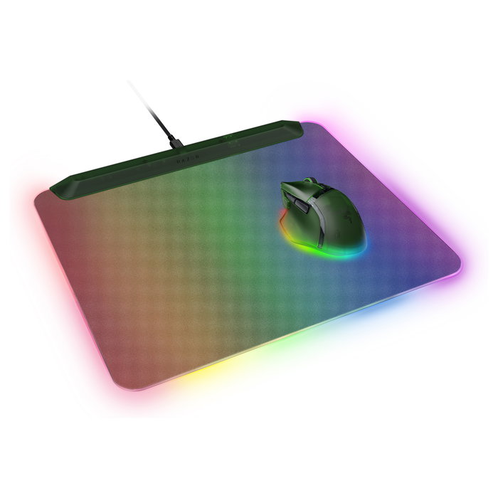 Razer V2 Pro Phantom Edition Alfombrilla de Ratón para Juegos Verde RGB USB con Suministro de Corriente Antideslizante