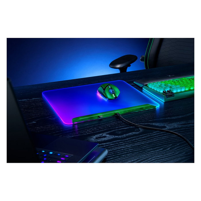 Razer V2 Pro Phantom Edition Alfombrilla de Ratón para Juegos Verde RGB USB con Suministro de Corriente Antideslizante