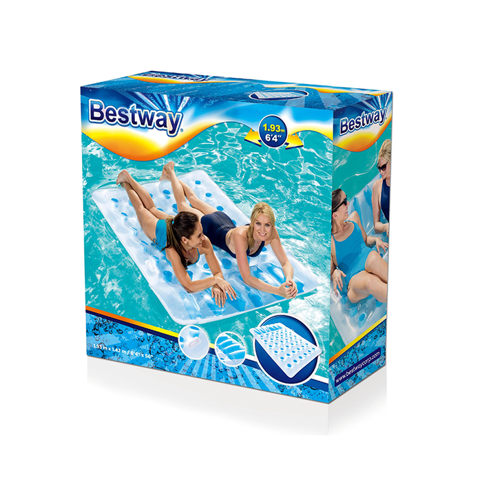 Bestway Colchón Inflable de 2 Plazas 193x142 cm con Estructura Coil Beam