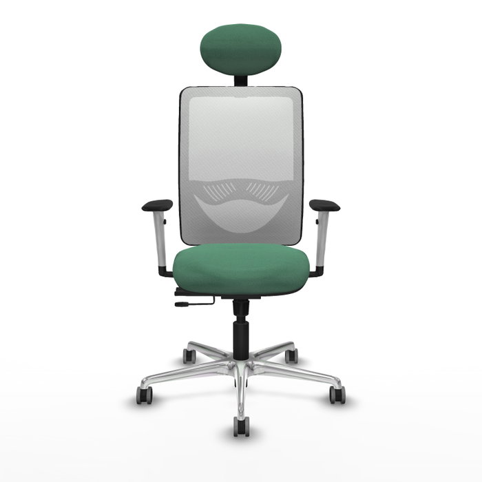 PIQUERAS Y CRESPO Silla de oficina Zulema con mecanismo Sincro/Traslack Verde esmeralda y Blanco PIQUERAS Y CRESPO Silla de oficina Zulema con mecanismo Sincro/Traslack Verde esmeralda y Blanco