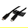 ROLINE 11.02.9057 Cable USB-C a USB-C 3.2 Gen 2 10 Gbps PD 100W 20V/5A Negro 1m