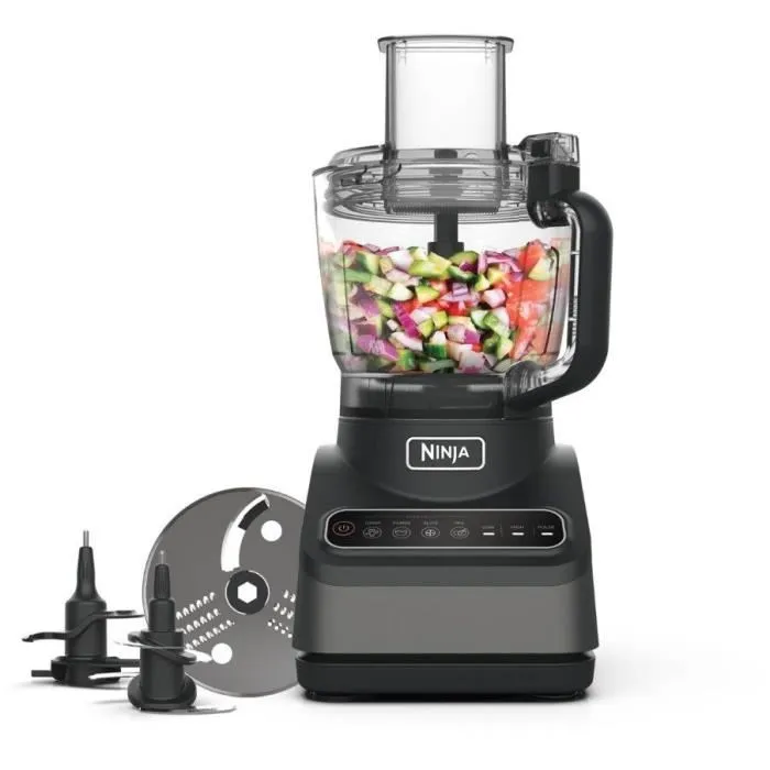 Ninja BN650EU Procesador de Alimentos Auto-iQ 850W Negro y Plateado