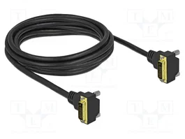 DeLOCK 85907 Cable DVI-D 18+1 con conectores angulados, 3 m