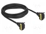 DeLOCK 85907 Cable DVI-D 18+1 con conectores angulados, 3 m