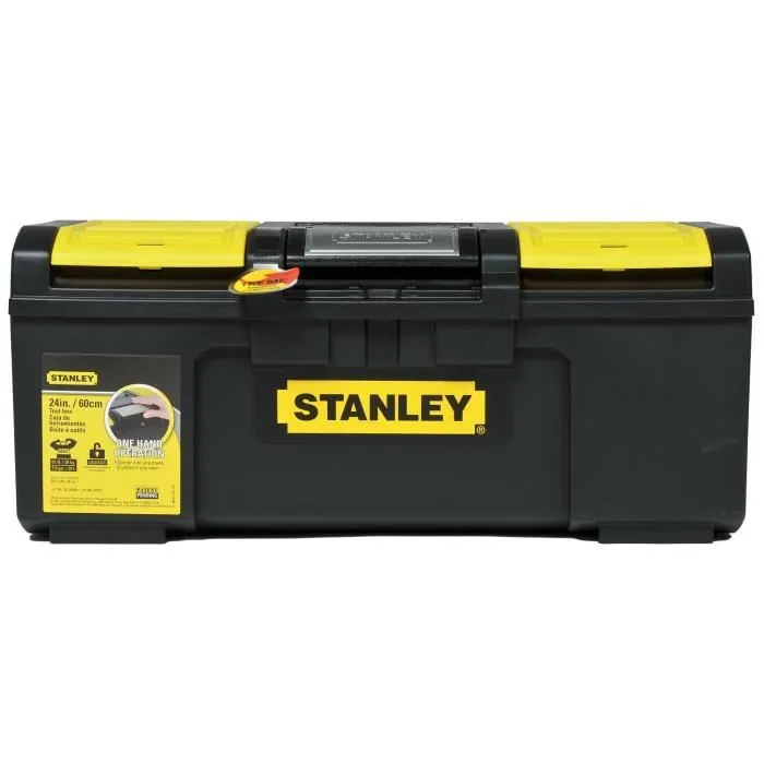 Stanley Caja de herramientas vacía 60cm con apertura de 1 mano, TOUCHLATCH, 2 organizadores de tapa